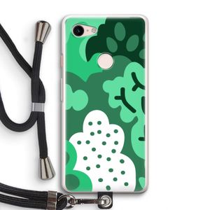 Bushes: Pixel 3 Transparant Hoesje met koord