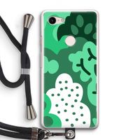 Bushes: Pixel 3 Transparant Hoesje met koord