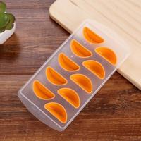 Oranje vormige Silicon Ice Cube lade / ijs van schimmel
