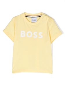 BOSS Kidswear t-shirt à logo imprimé - Jaune