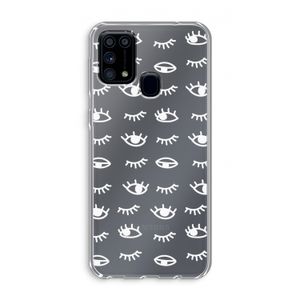 Eye pattern #3: Samsung Galaxy M31 Transparant Hoesje