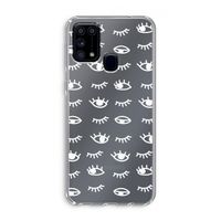 Eye pattern #3: Samsung Galaxy M31 Transparant Hoesje