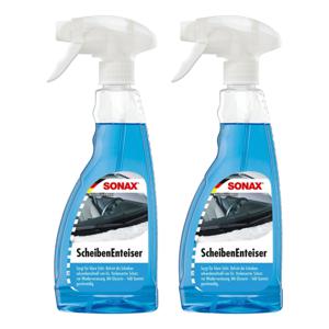 Ruitenontdooier spray - 2x - voor auto - 500 ml - antivries sprays - winter/vorst