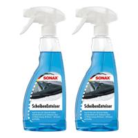 Ruitenontdooier spray - 2x - voor auto - 500 ml - antivries sprays - winter/vorst - thumbnail