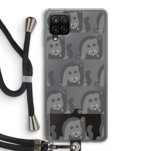 Cats: Samsung Galaxy A12 Transparant Hoesje met koord