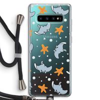 Manta: Samsung Galaxy S10 Plus Transparant Hoesje met koord