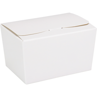 Ballotin | karton + PP | 150gr | 89x60x55mm | wit/goud | 200 stuks