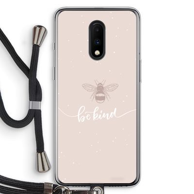Be(e) kind: OnePlus 7 Transparant Hoesje met koord