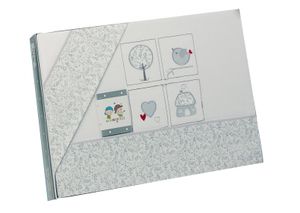 Gamberritos laken set grijs figuurtjes 3-delig