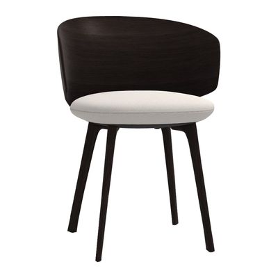 MDF-Italia Universal Collection Armstoel - Bruin Eiken poten en rugleuning -Taiga R599 Bekleding - Graphite grey MDF-Italia Universal Collection Armstoel - Bruin Eiken poten en rugleuning -Taiga R599 Bekleding - Graphite grey