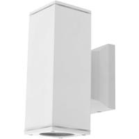 Philips LED Tuin Wandlamp Buiten - Vierkant Mat Wit - GU10 9.2W