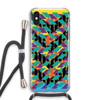 Skew Bee 1: iPhone XS Transparant Hoesje met koord