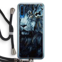 Darkness Lion: Samsung Galaxy A50 Transparant Hoesje met koord
