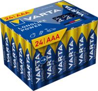 Varta batterij Longlife Power AAA, pak van 24 stuks