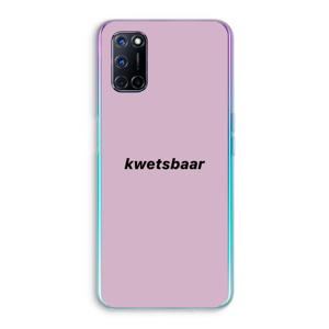 kwetsbaar: Oppo A52 Transparant Hoesje