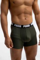 Puma Everyday Basic Boxershort Heren 6-Pack Donkergroen/Zwart - Maat S - Kleur: DonkergroenZwart | Soccerfanshop