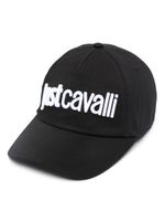 Just Cavalli casquette en coton à logo brodé - Noir - thumbnail