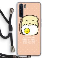 Sleep All Day: Oppo A91 Transparant Hoesje met koord