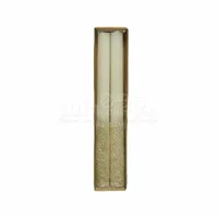 Dinerkaars Glitter Wol Wit 25cm 2st