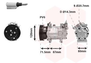 Van Wezel Airco compressor 4300K281