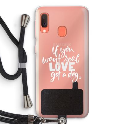 Partner in crime: Samsung Galaxy A20e Transparant Hoesje met koord