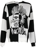 Haculla This Is Chess intarsia-knit jumper - Noir