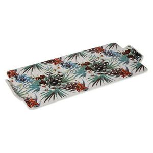 Dienblad Versa Tropical Porselein (16,3 x 2,5 x 36,5 cm)