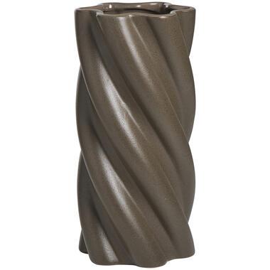 Vaas Twist - bruin - 29,8xØ14,2 cm - Leen Bakker