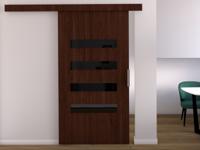 Schuifdeur CLAUDINE 106 cm wengue Schuifdeur CLAUDINE 106 cm wengue