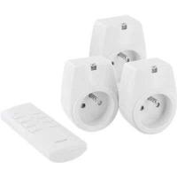 CHACON Set van 3 aan / uit stopcontacten + afstandsbediening 2000W - FR