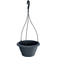 Prosperplast Bloempot Respana - hangend - antraciet - kunststof - 27 cm - plantenpot