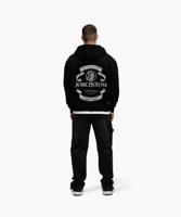 Jorcustom Fleece Ribbon Zipped Hoodie Heren Zwart - Maat M - Kleur: Zwart | Soccerfanshop