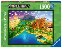 Ravensburger puzzel 1500 stukjes world of minecraft