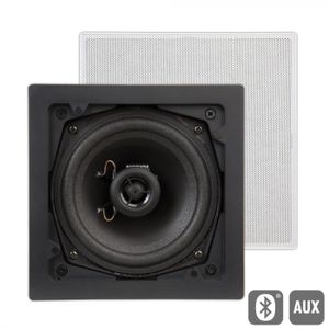 Artsound: FL101BT Actieve Outdoor Inbouw Speaker (Vierkant) - Wit