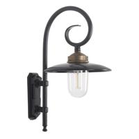 KS Verlichting Zwarte muurlamp Orly 7201