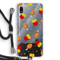 Chicken 'n Fries: Samsung Galaxy A10 Transparant Hoesje met koord