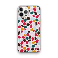 Colored Giraffe: iPhone 12 Pro Max Transparant Hoesje