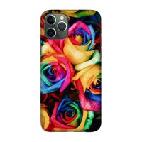 Neon bloemen: Volledig geprint iPhone 11 Pro Hoesje