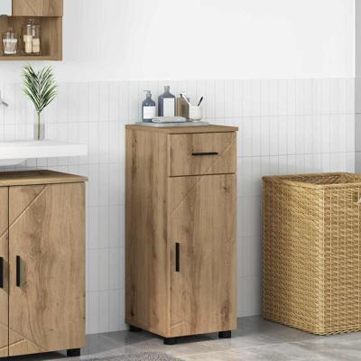 Badkamer Kast met lade artisanaal eikenkleurig 30 x 35 x 80 cm