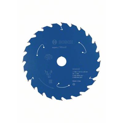 Bosch Accessories Kreissägeblatt Ø 165x20x1,5mm 24 WZ HM Expert for Wood 2608644507 Cirkelzaagblad 165 x 20 mm Aantal tanden: 24 1 stuk(s)