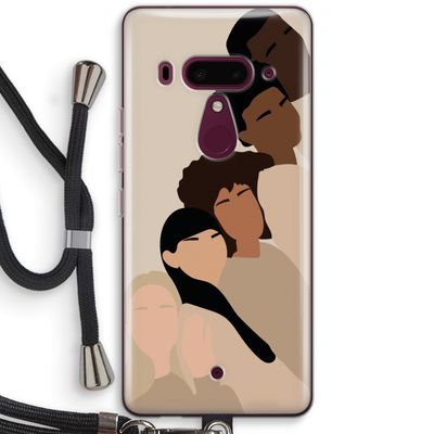 Sweet creatures: HTC U12+ Transparant Hoesje met koord