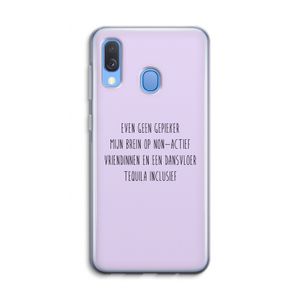 Tequila: Samsung Galaxy A40 Transparant Hoesje