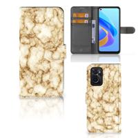 OPPO A76 | A96 | Bookcase | Marmer Goud