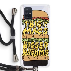 Big Macs Bigger Dreams: Samsung Galaxy A71 Transparant Hoesje met koord