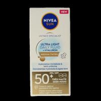 Nivea Sun face daily fluid SPF50 tint medium 40 Milliliter