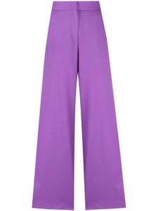 MSGM pantalon ample à taille-haute - Violet