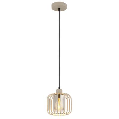 Globo 1-lichts hanglampAlfred zand bruin Ø 18cm - 15758H