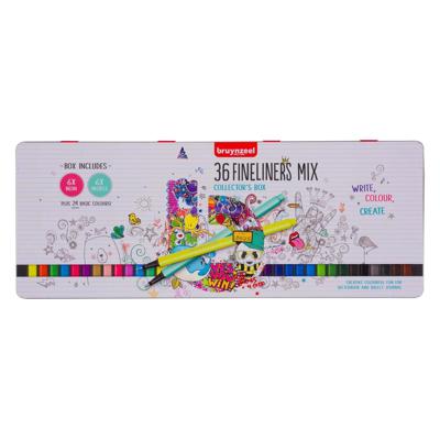 Bruynzeel fineliner set 36 kleuren
