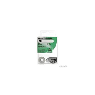 Karrosseriering m6 rvs 8st - Deltafix
