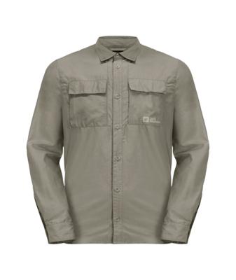 Jack wolfskin Barrier LS Shirt Heren Stone XL